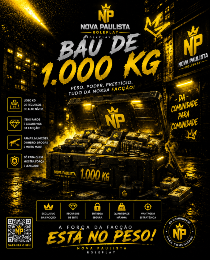 Baú de 1000 KG